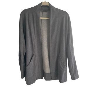 PRANA Gray Sweatshirt Cardigan Jacket Yoga Athletic Women’s Size Medium Pockets
